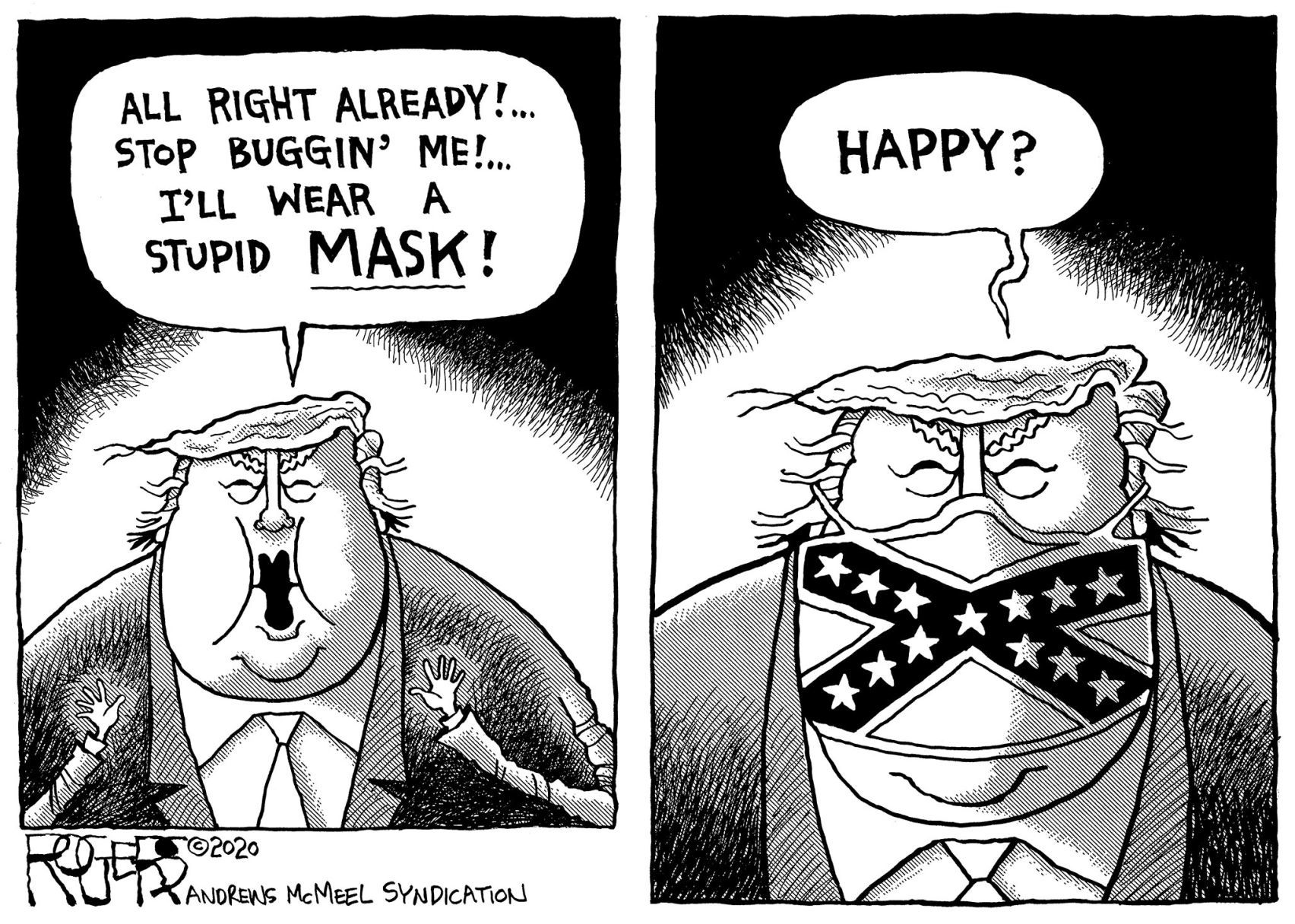 Rob Rogers cartoon for July 7, 2020